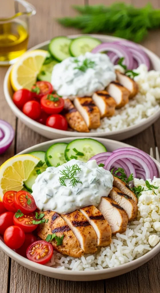 Chicken Tzatziki Bowls
