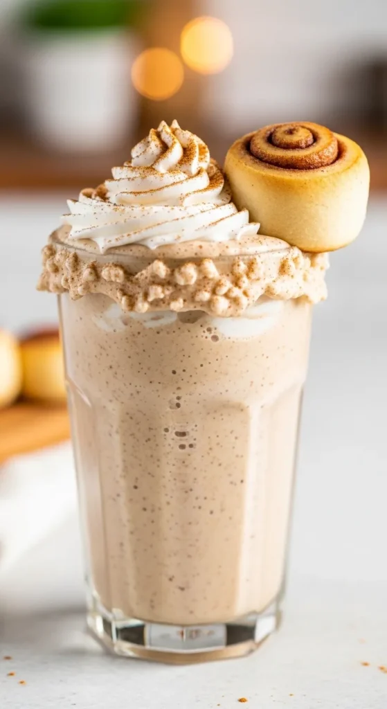 Cinnamon Roll Protein Smoothie Recipe