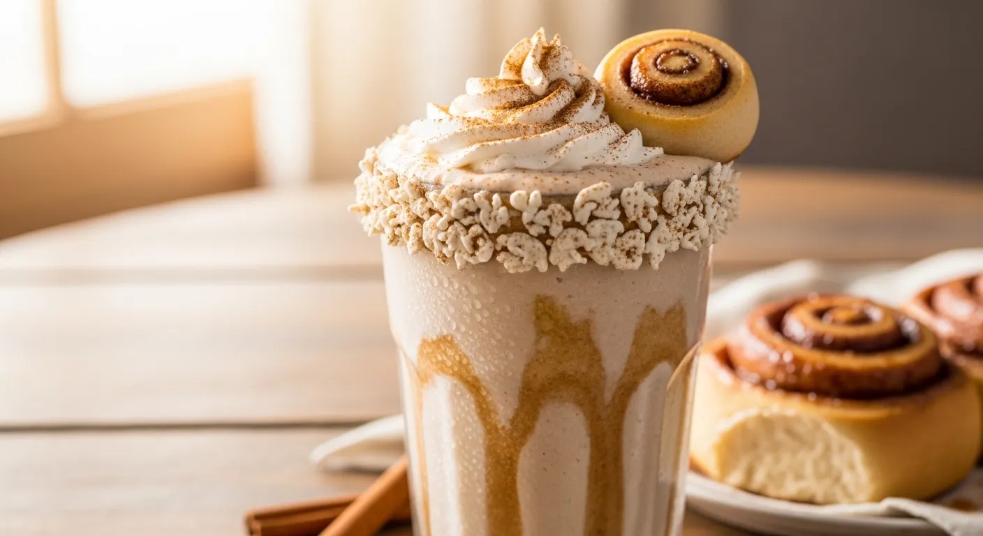 Cinnamon Roll Protein Smoothie Recipe