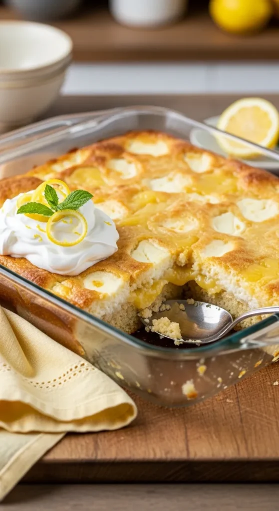 Cream Cheese Lemon Dump Cake