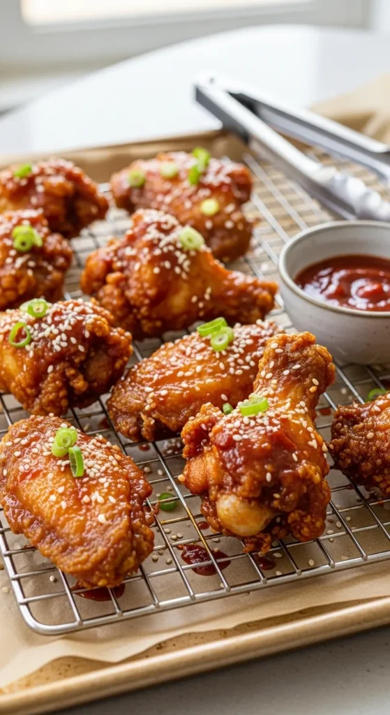 Crispy Korean Fried Chicken Wings in Air Fryer Recipe