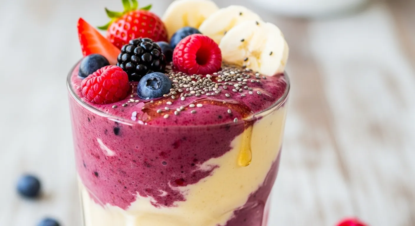 Delicious Berry Banana Protein Blast