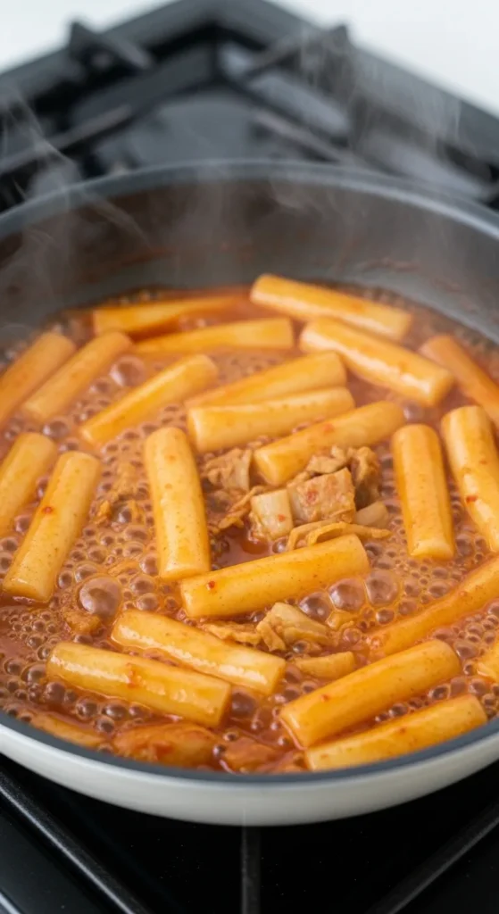 Easy Korean Tteokbokki (Spicy Rice Cakes) Recipe