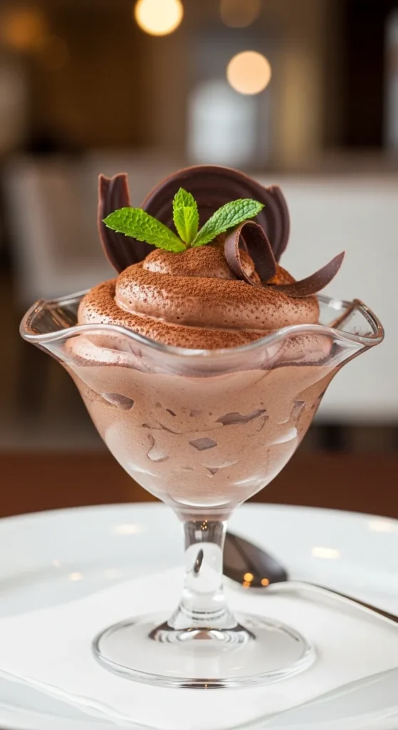 French Chocolate Mousse - Light, Airy, and Rich