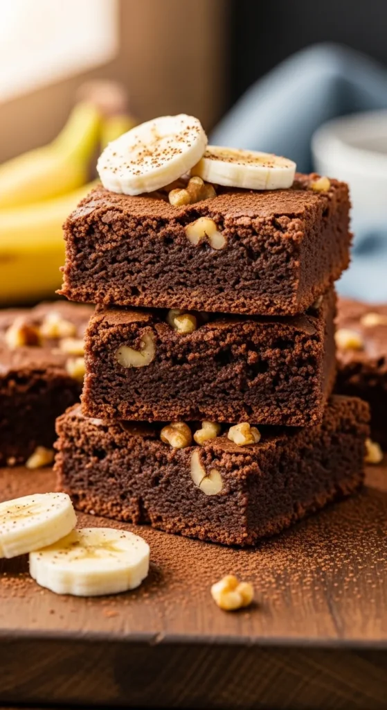 Healthy Banana Brownies