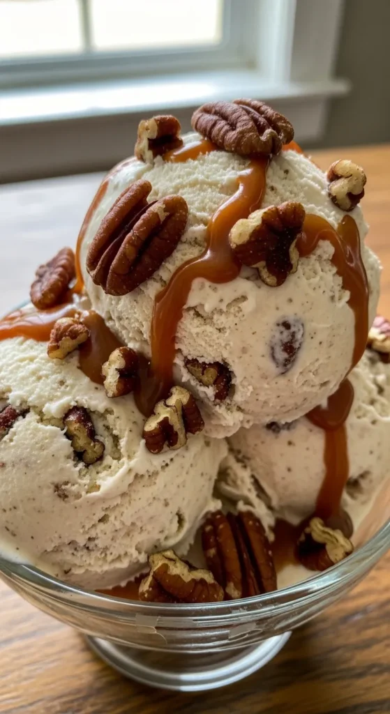Homemade Butter Pecan Ice Cream