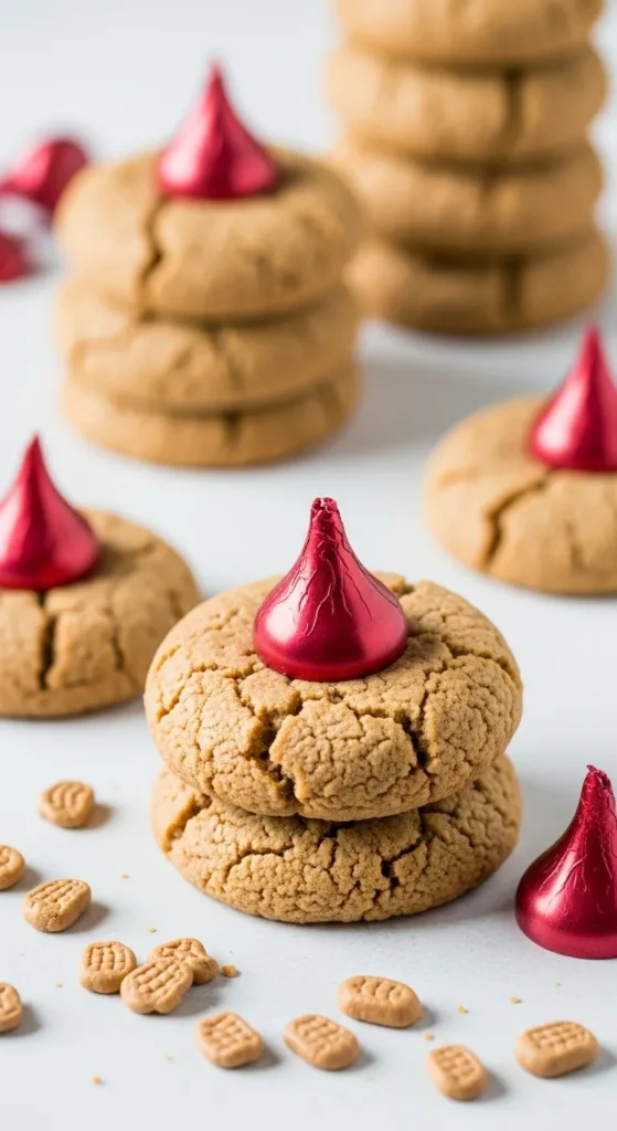 Homemade Peanut Butter Kiss Cookies