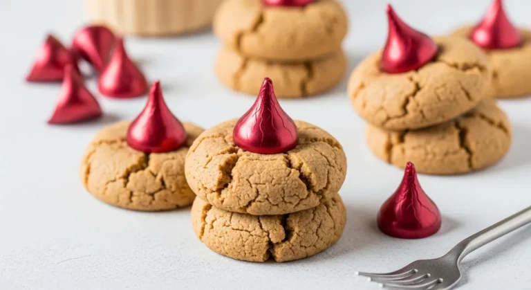 Homemade Peanut Butter Kiss Cookies