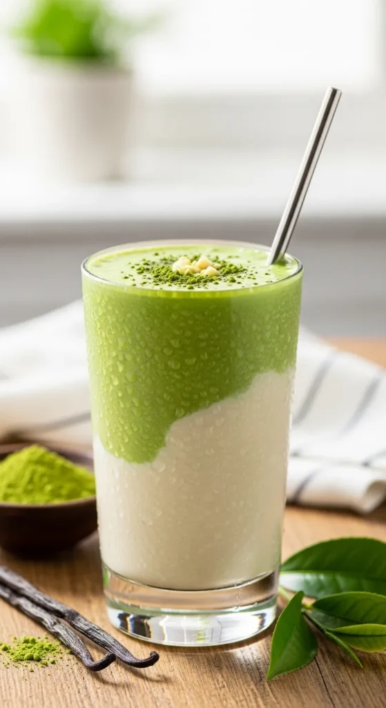 Matcha Vanilla Protein Smoothie Recipe