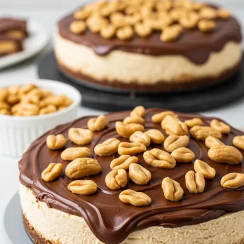 Dreamy No-Bake Chocolate Peanut Butter Cheesecake