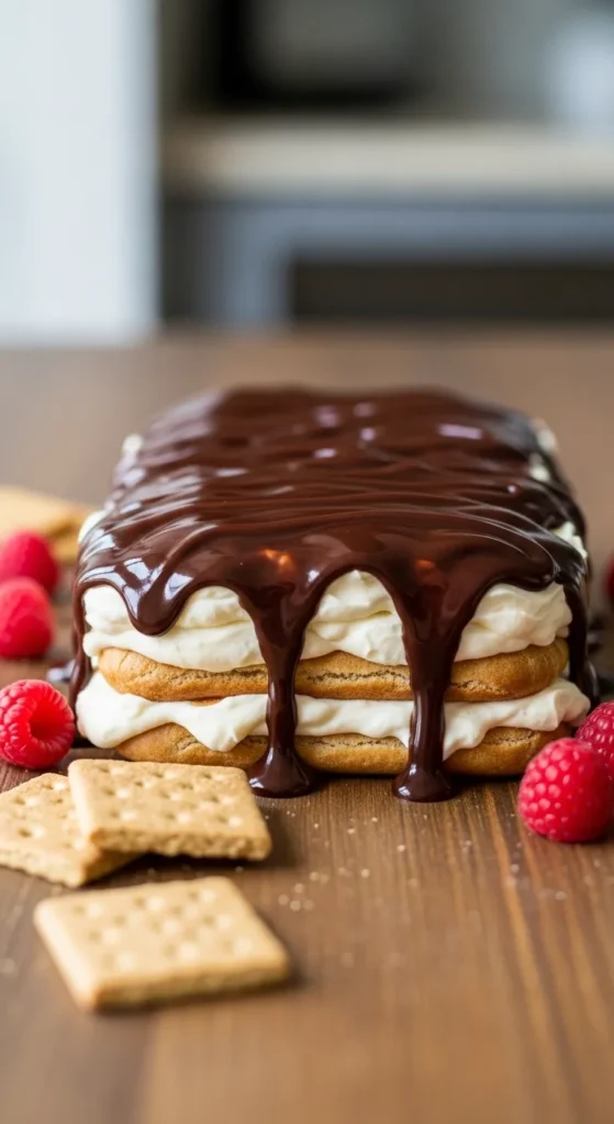 No Bake Eclair Cake