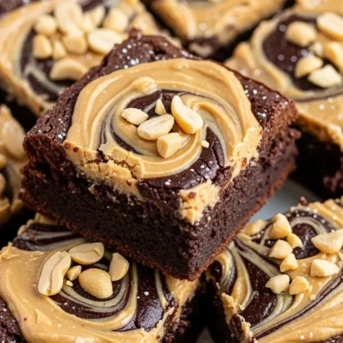 Peanut Butter Chocolate Fudge Brownies