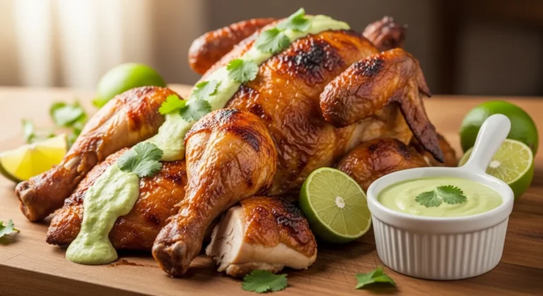 Peruvian Chicken with Green Sauce