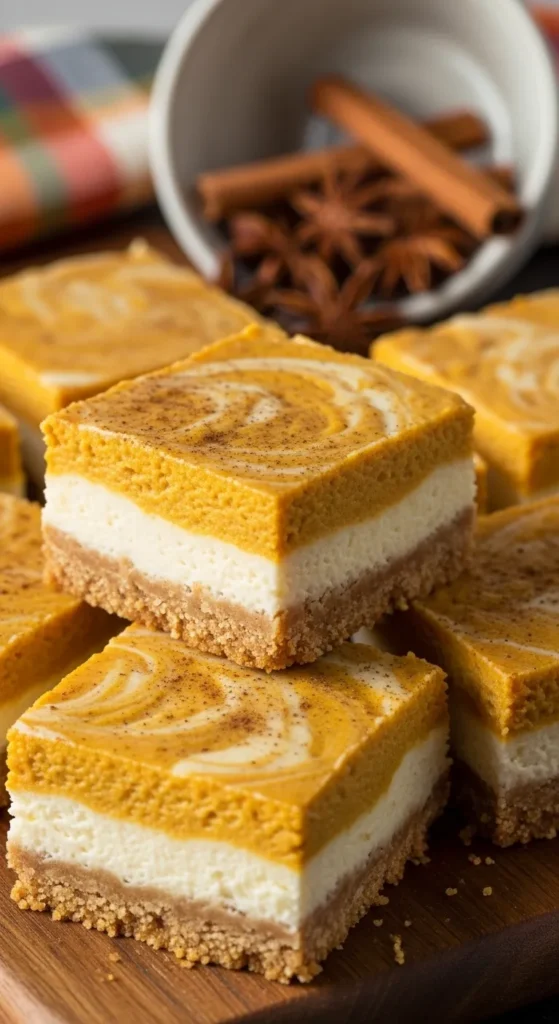 Pumpkin Cheesecake Bars