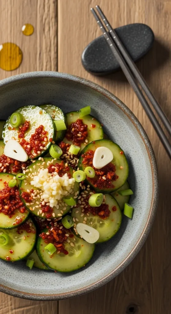 Simple Korean Cucumber Salad