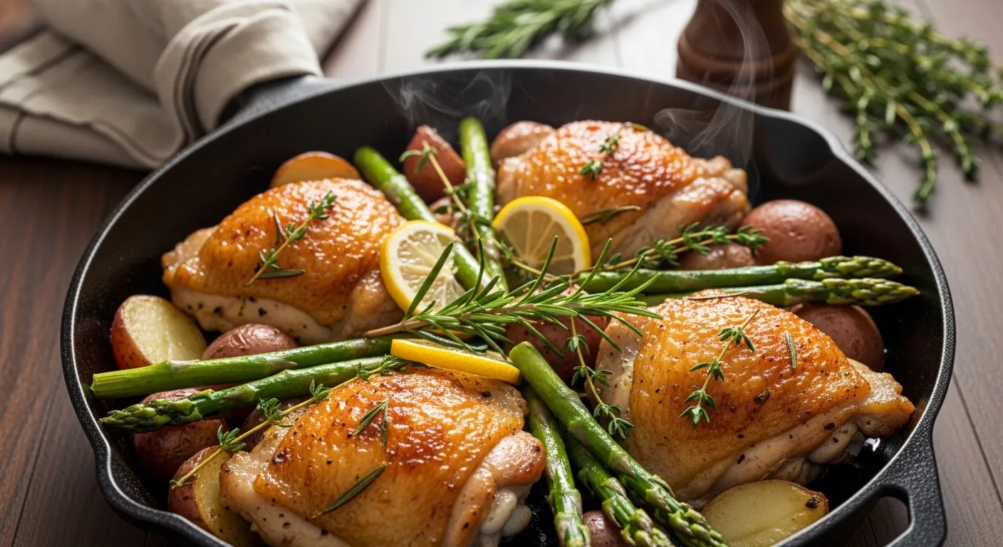 Skillet Chicken Thighs