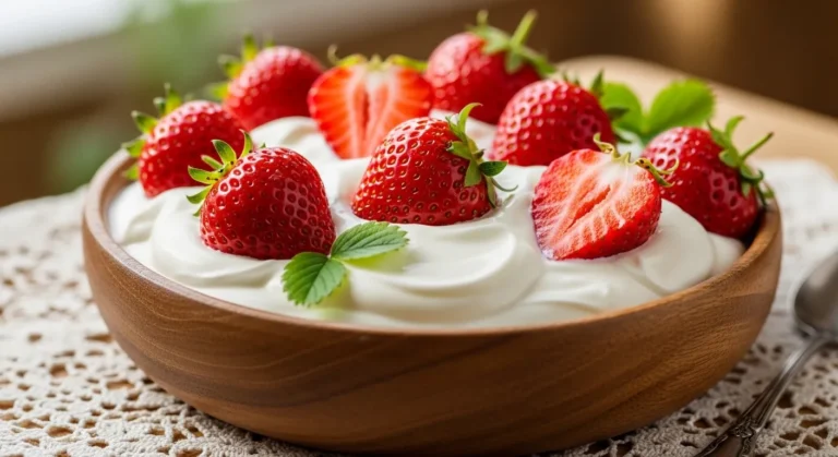 Strawberries and Cream Overnight Oats Recipe