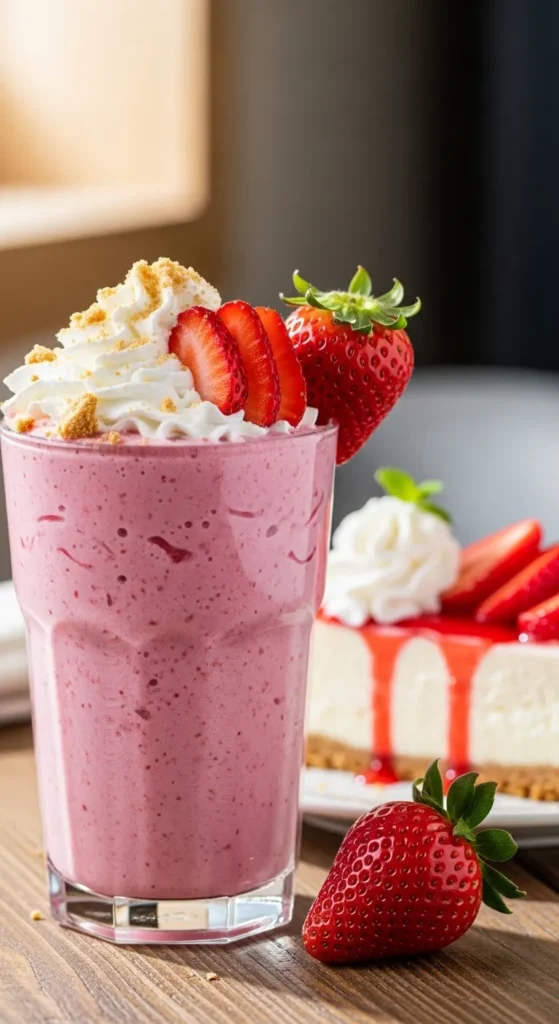 Strawberry Cheesecake Protein Shake Recipe