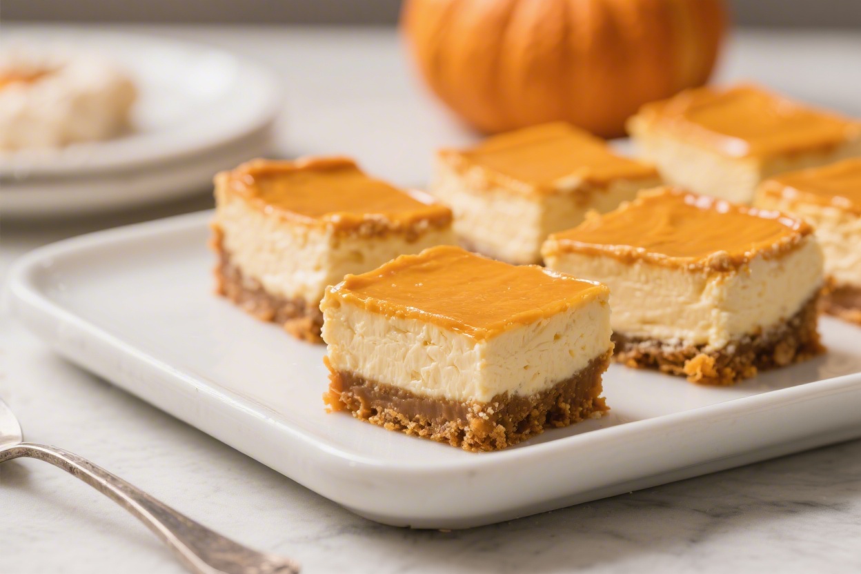 Pumpkin Cheesecake Bars