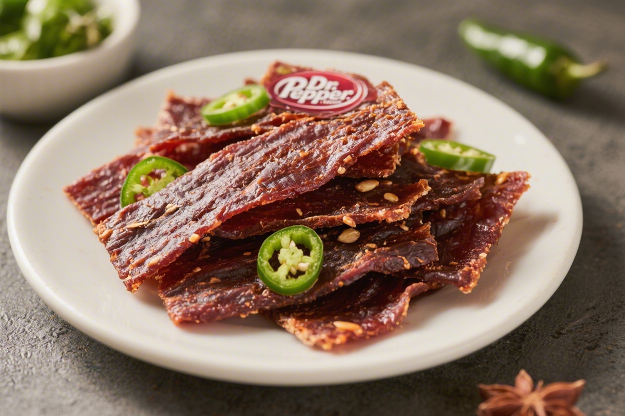 Dr Pepper Jalapeno Beef Jerky - Sweet Heat With a Peppery Kick