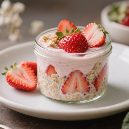 Creamy Strawberry Overnight Oats