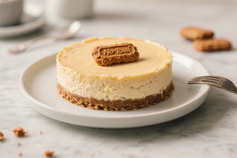 No Bake Biscoff Cheesecake