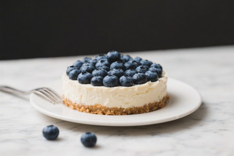 No Bake Blueberry Cheesecake