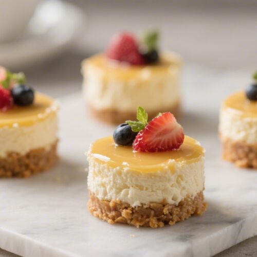 No Bake Mini Cheesecakes
