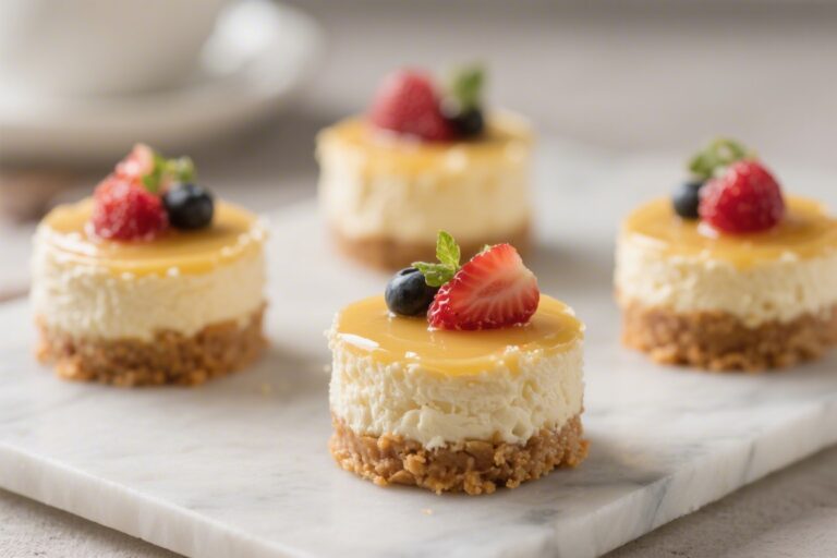 No Bake Mini Cheesecakes