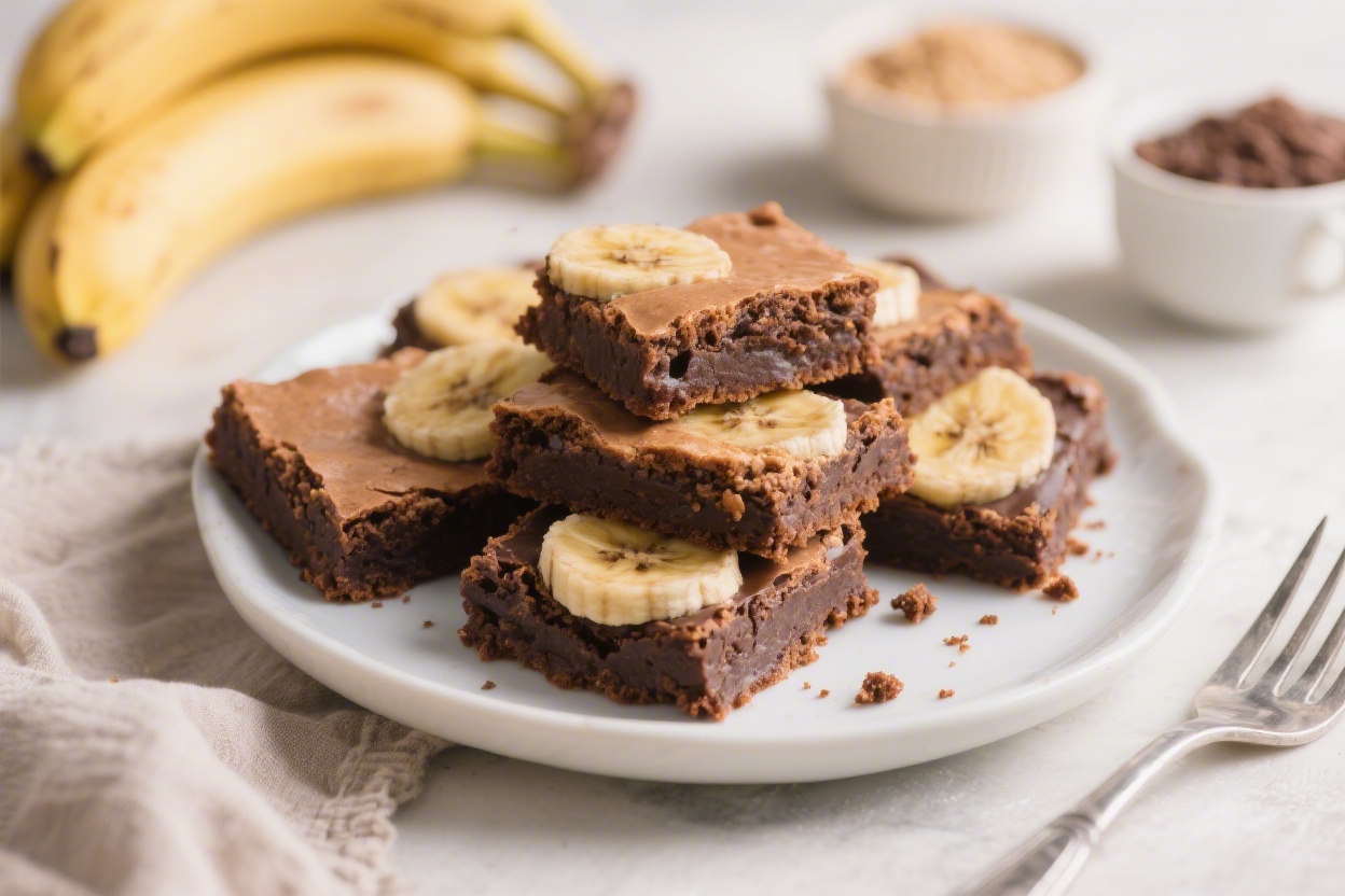 Healthy Banana Brownies