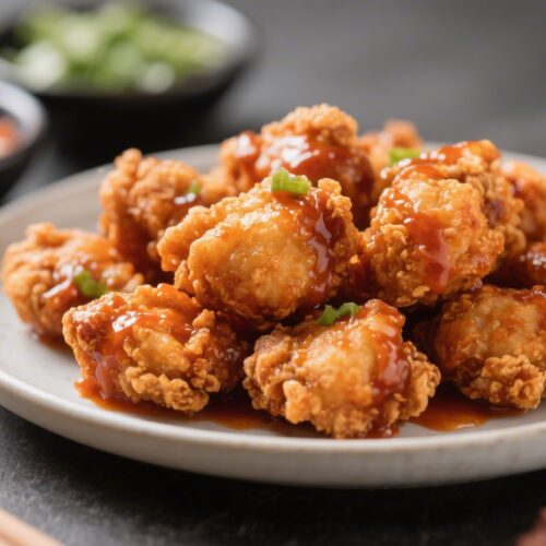Korean Boneless Fried Chicken Bites Recipe