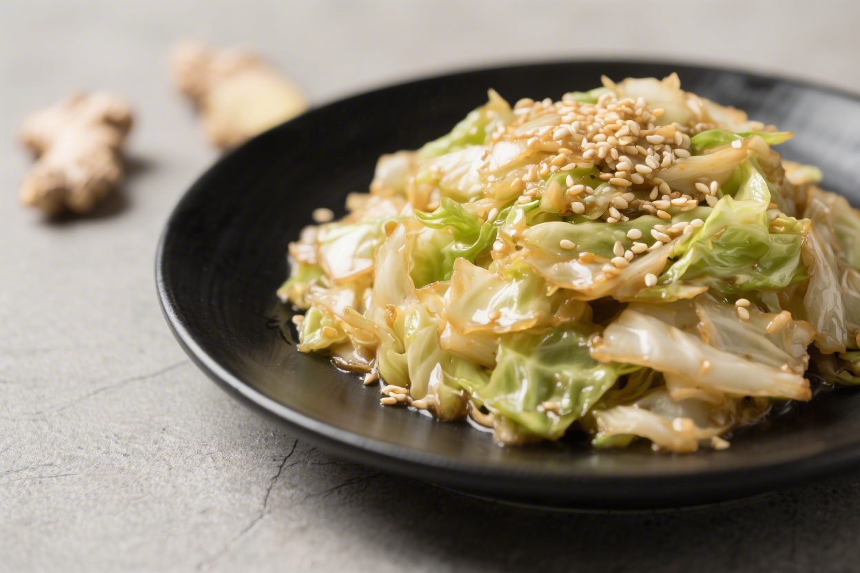 Ginger Sesame Cabbage