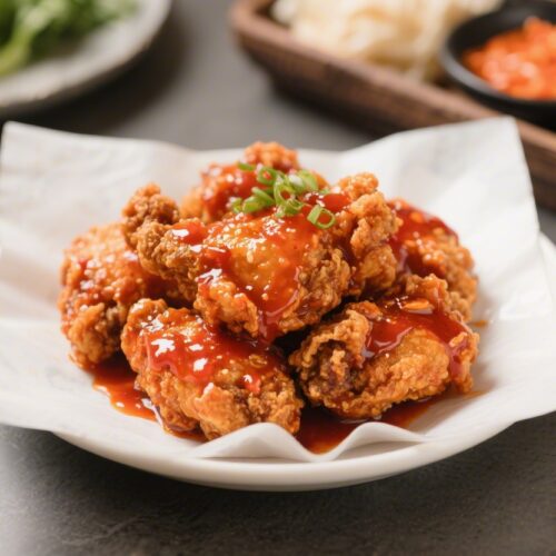 Sweet and Spicy Yangnyeom Korean Fried Chicken Recipe