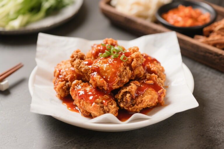 Sweet and Spicy Yangnyeom Korean Fried Chicken Recipe