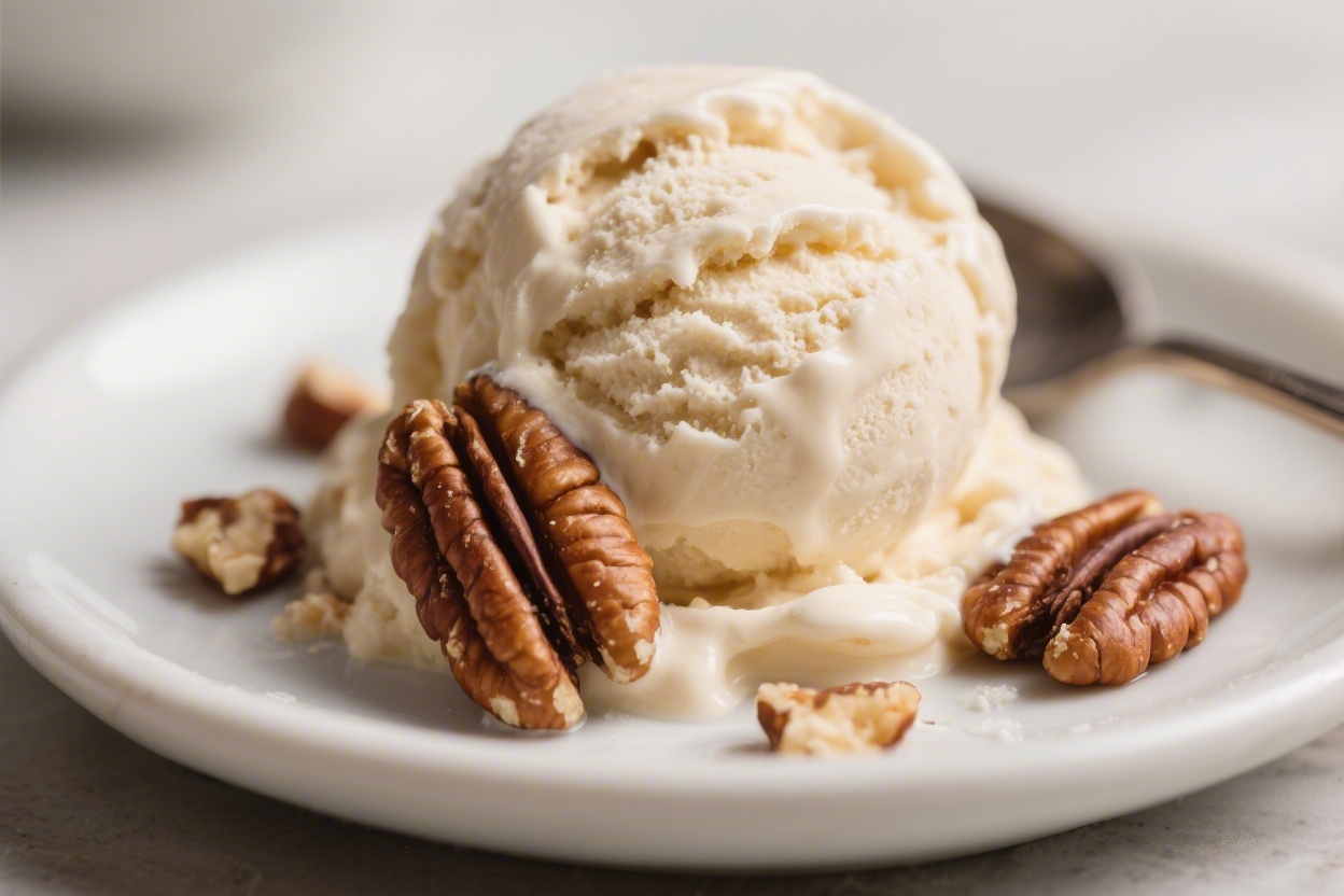 Homemade Butter Pecan Ice Cream