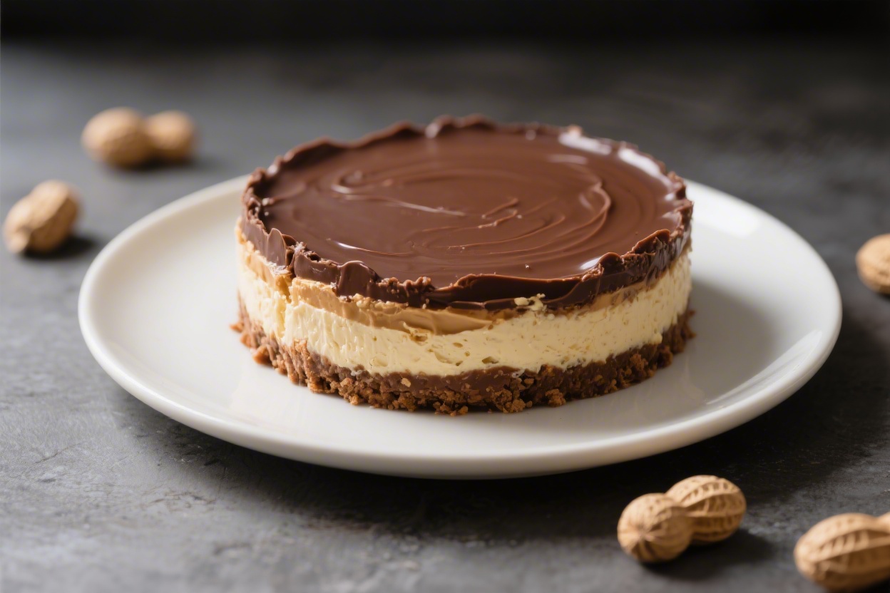 No Bake Chocolate Peanut Butter Cheesecake