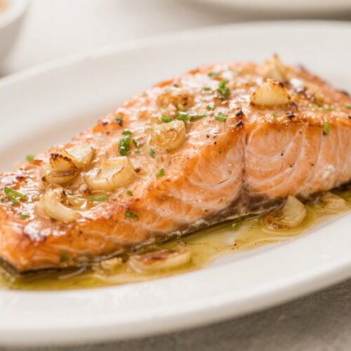 Honey Garlic Butter Baked Salmon Recipe