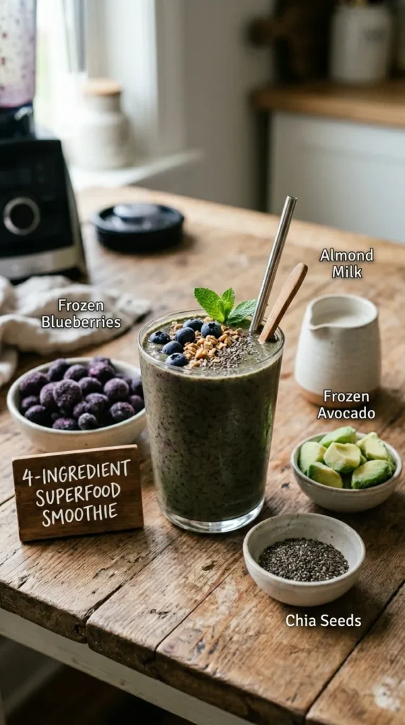 4-Ingredient Superfood Smoothie