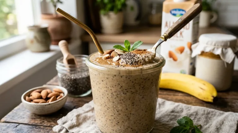 Almond Butter and Chia Seed Smoothie