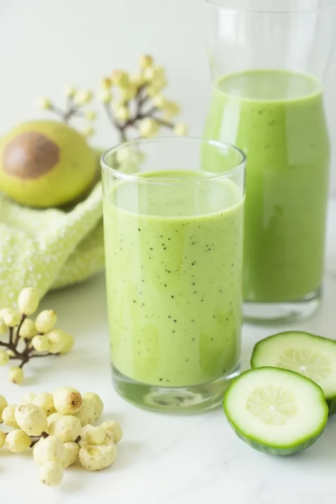 Avocado Cucumber Green Smoothie
