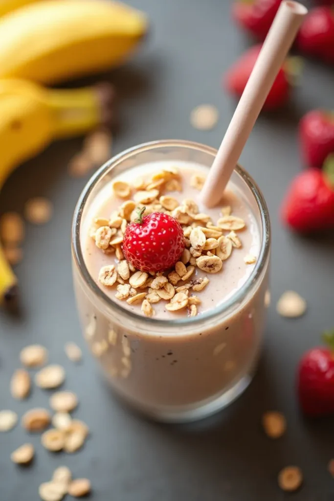 Banana Oat Breakfast Smoothie
