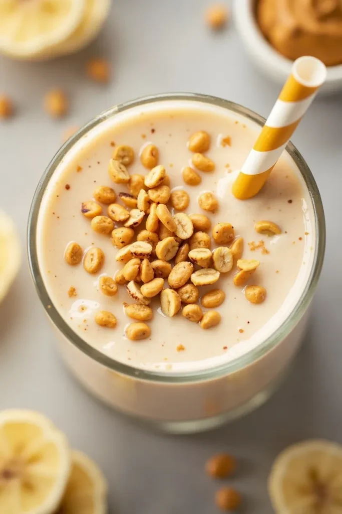 Banana Peanut Butter Yogurt Smoothie
