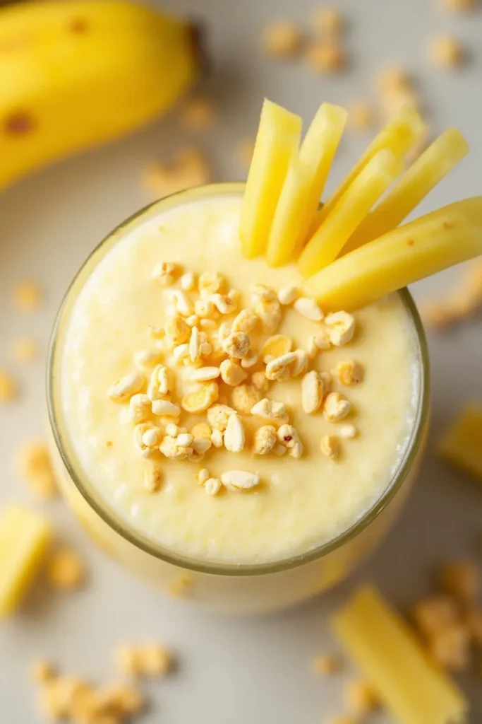 Banana Pineapple Cream Smoothie
