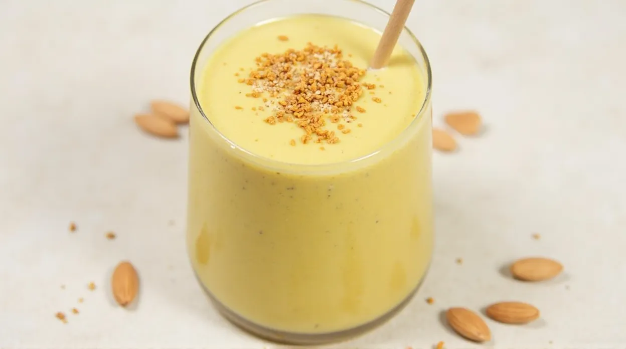 Banana Turmeric Almond Butter Anti-Inflammatory Smoothie