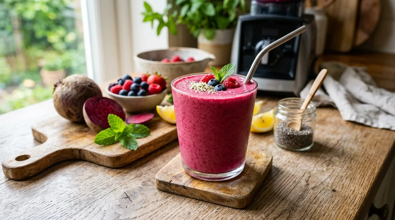Beetroot Berry Liver Cleanse Smoothie