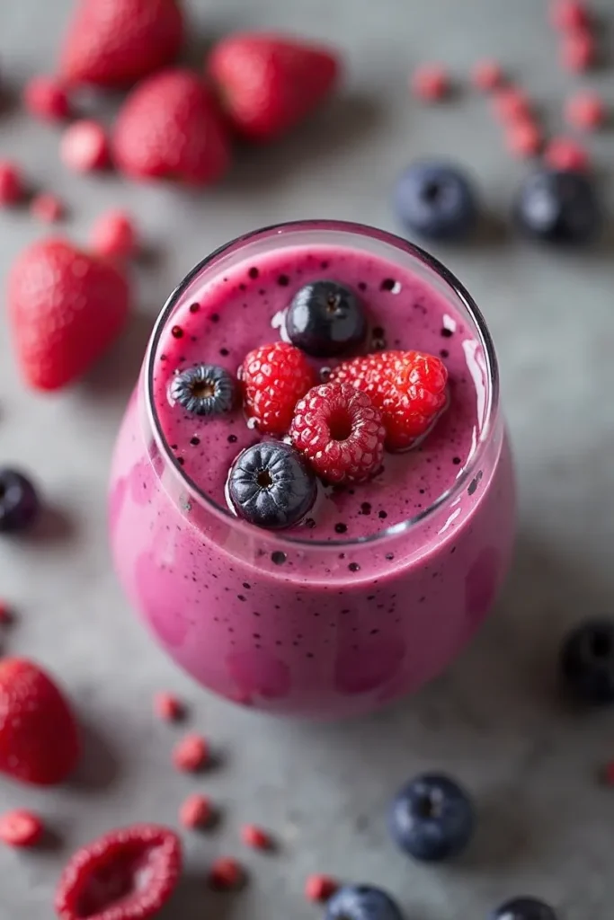 Berry Smoothie Packed with Antioxidant