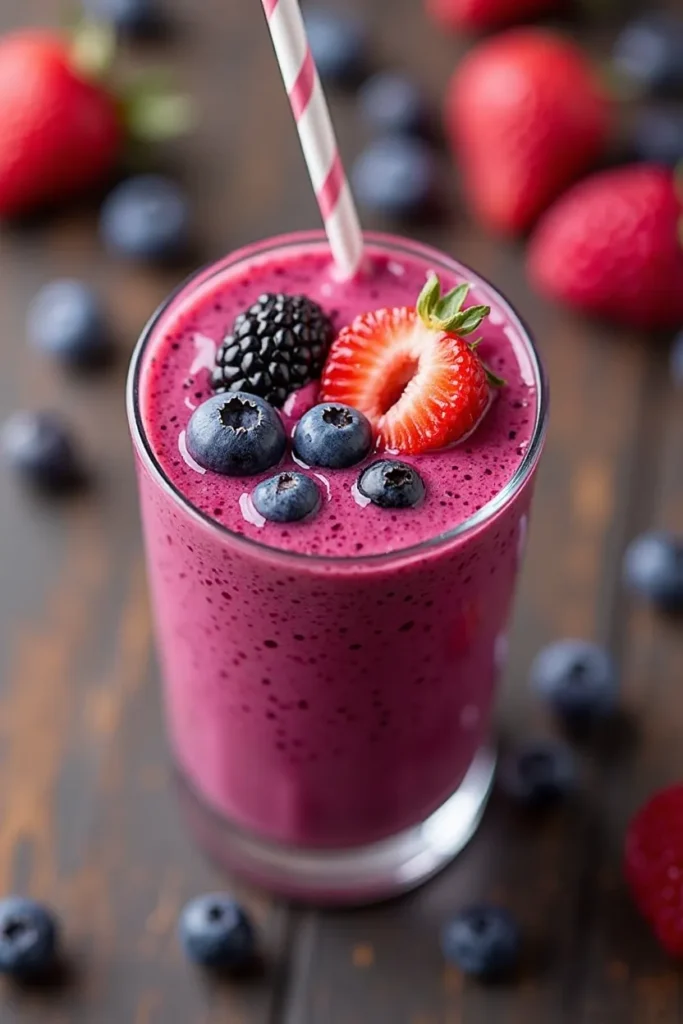 Berry Smoothie Packed with Antioxidant