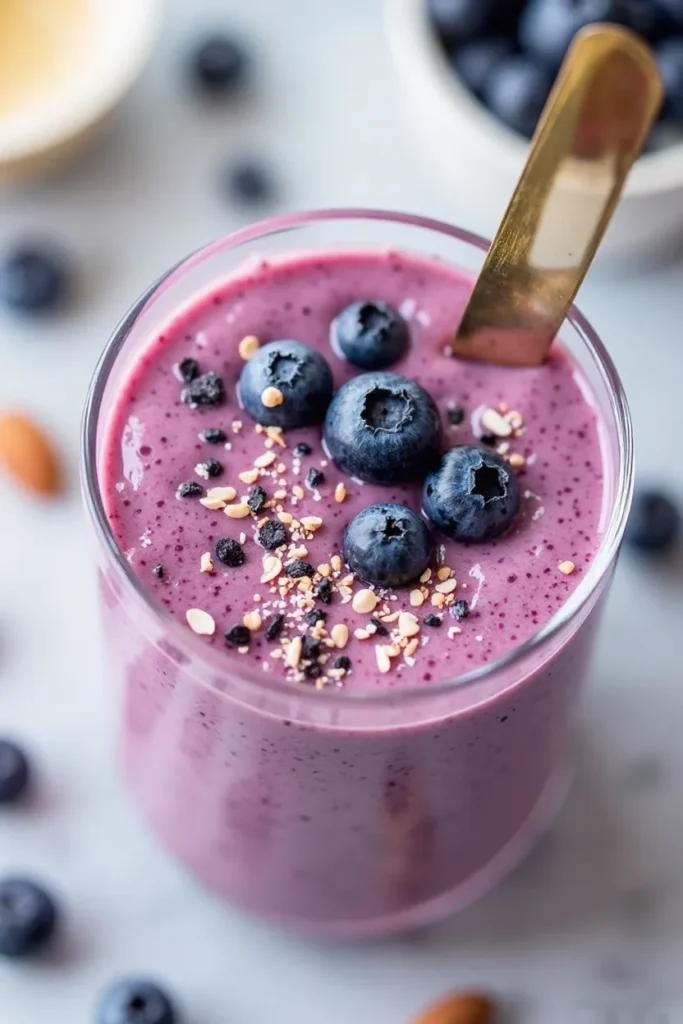 Blueberry Almond Breakfast Smoothie
