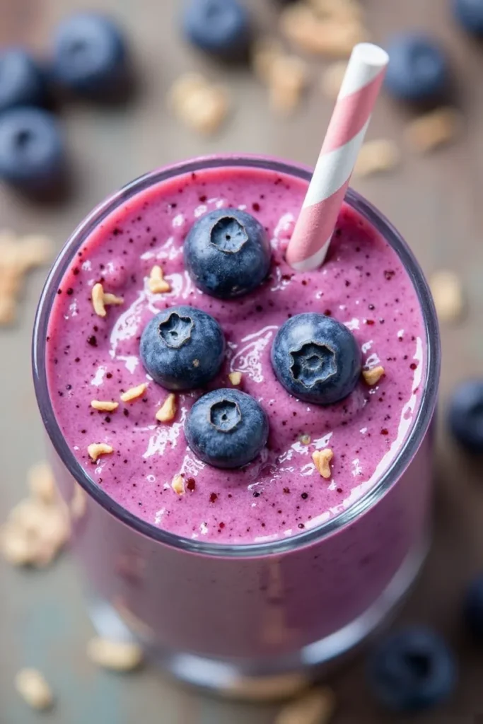 Blueberry Almond Breakfast Smoothie