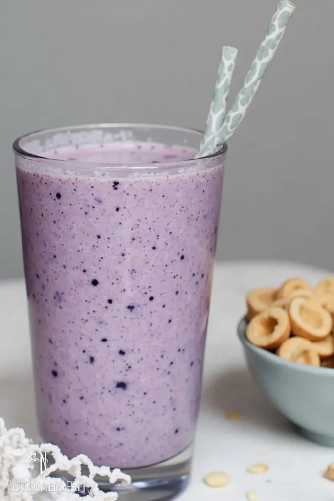Blueberry Almond Butter Smoothie
